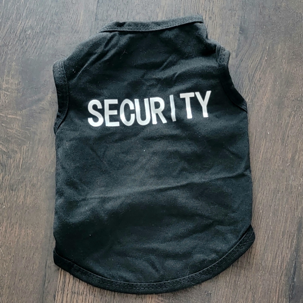 🛍3 for $30 - Black Security Vest/Sleeveless Shirt Sz S NWOT